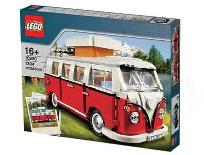 LEGO Volkswagen T1 Campingbus als Modell mit Aufstelldach