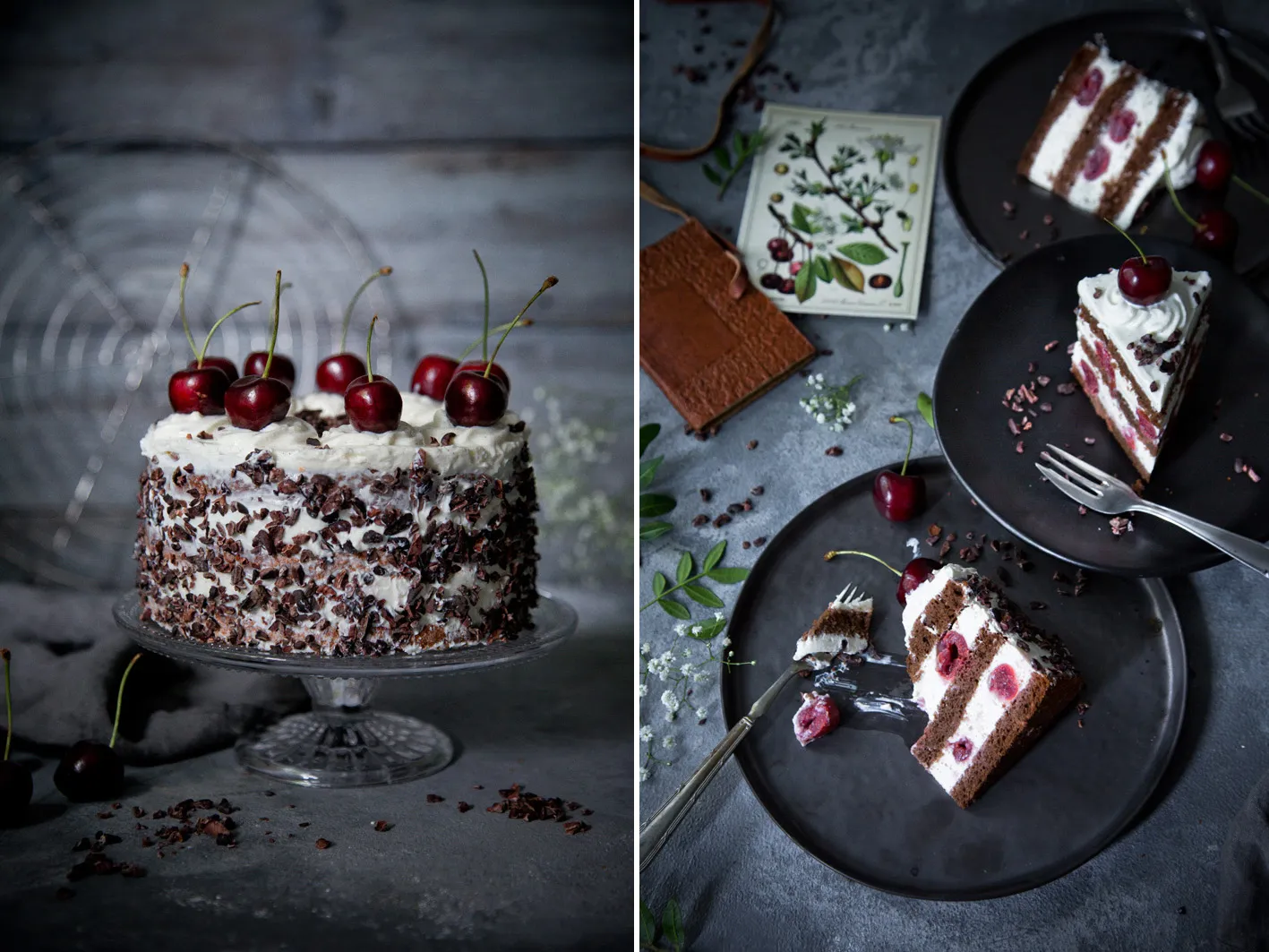 Leichte Schwarzwälder Kirschtorte