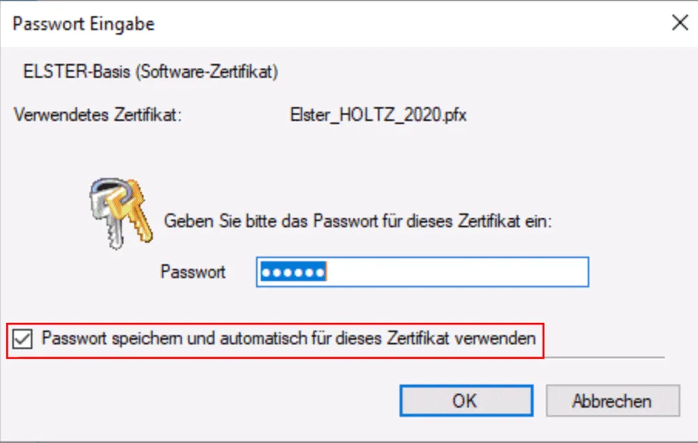 Lexware Elster Pin Eingabe