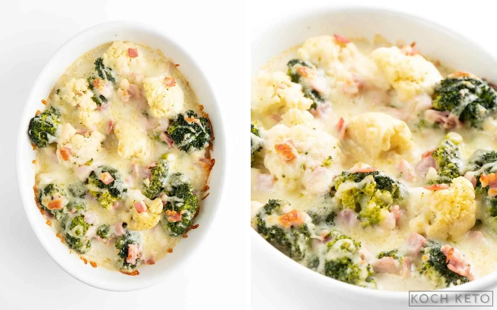 Low Carb Blumenkohl-Brokkoli-Auflauf