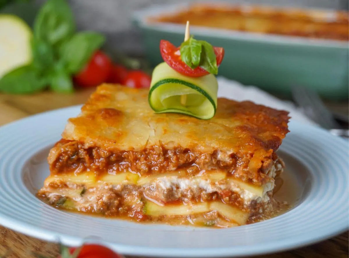 Low Carb Zucchini Lasagne als herzhaftes Mittagessen