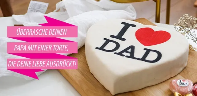 Lustige Vatertagstorte mit Bart-Motiv und 'Super Papa'-Schriftzug