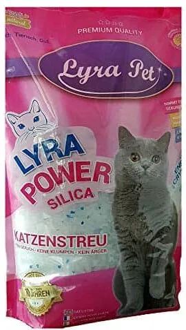 LyraPet Power Silikat Katzenstreu in der Packung
