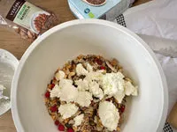 Magerquark und Müsli für Protein Müsliriegel
