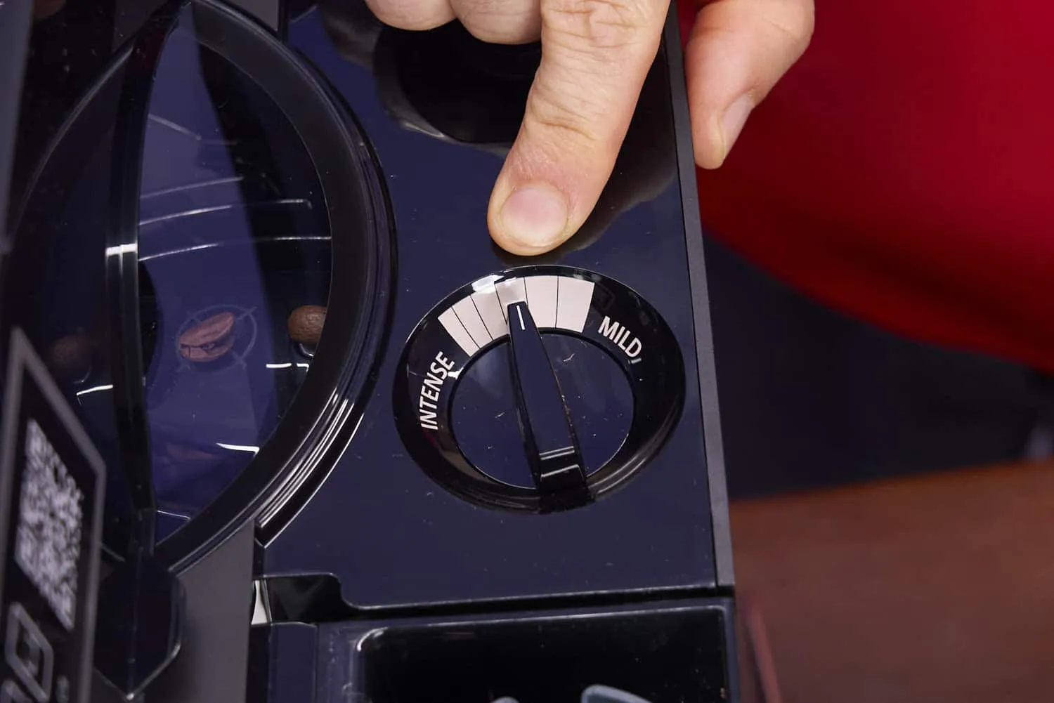 Mahlgrad-Einstellung an einer Jura C8 Kaffeemaschine