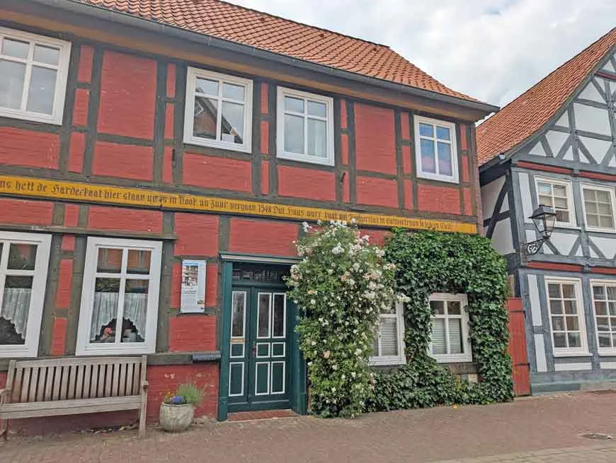 Malerische Fachwerkhäuser in Hitzacker an der Elbe