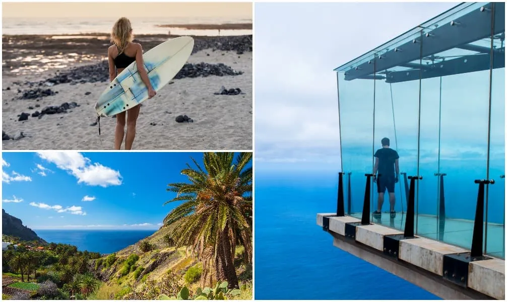 Malerische Landschaften auf Fuerteventura, La Palma und La Gomera im Februar