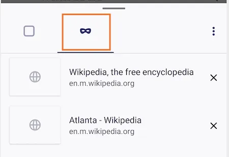 Masken-Symbol für private Tabs in der Firefox-Tab-Übersicht