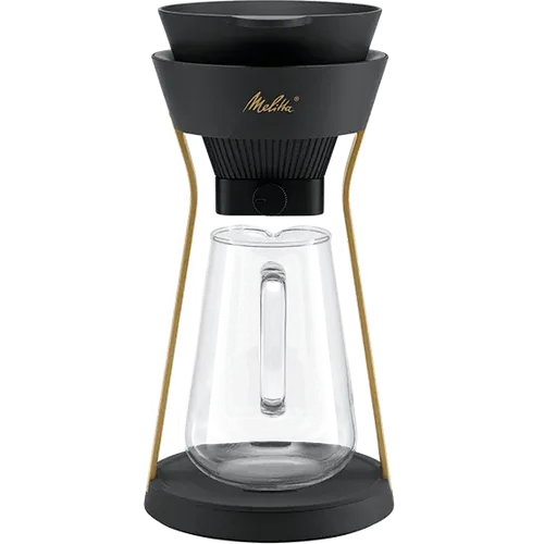 Melitta AMANO Kaffeebereiter in Schwarz-Gold, ein Premium-Handfilter-Set im Outlet.