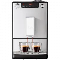 Melitta Solo Kaffeevollautomat in Organic Silver mit puristischem Design