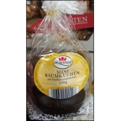 Mini Baumkuchen mit Zartbitterschokolade