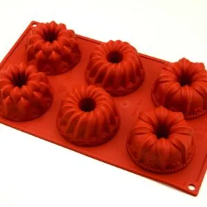 Mini-Gugelhupf-Silikonform für elegante Einzelportionen