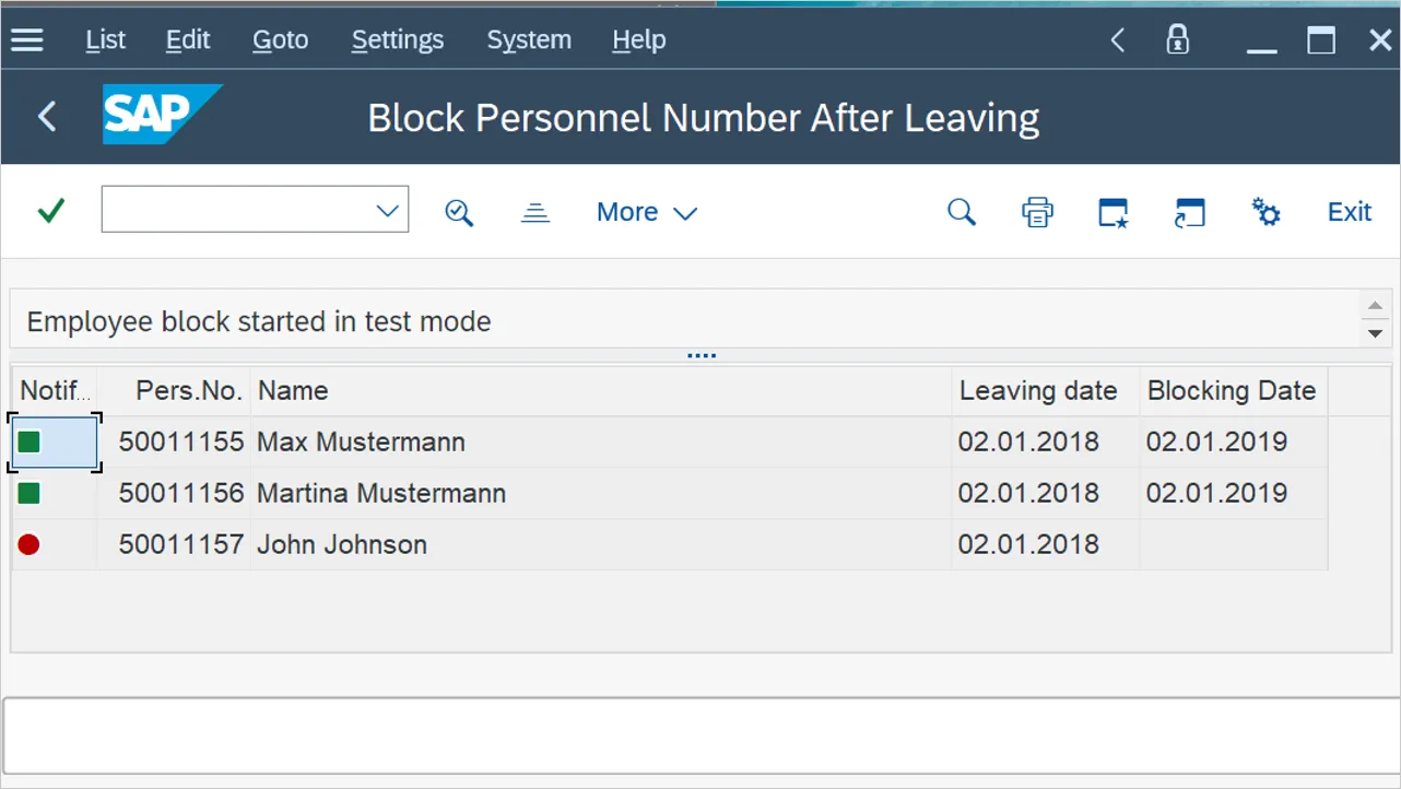 Mitarbeiter nach Austritt sperren in SAP S/4HANA 2022