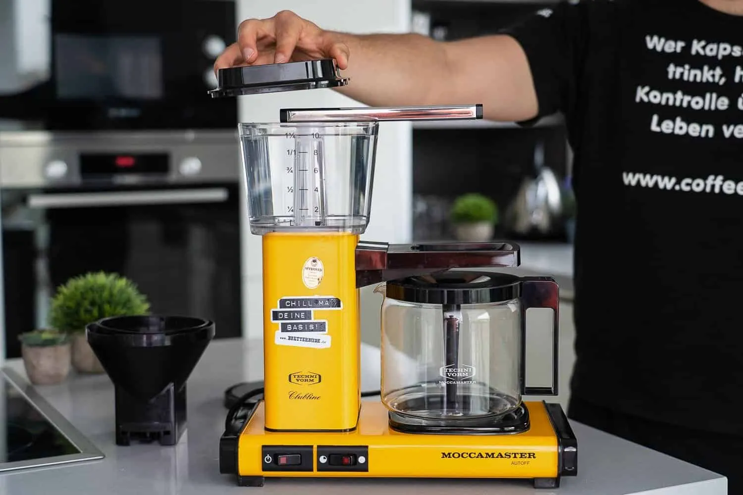 Moccamaster Kaffeemaschine mit Deckel