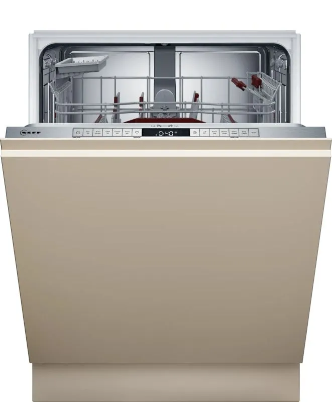 Moderner Einbaugeschirrspüler in einer stilvollen Küche