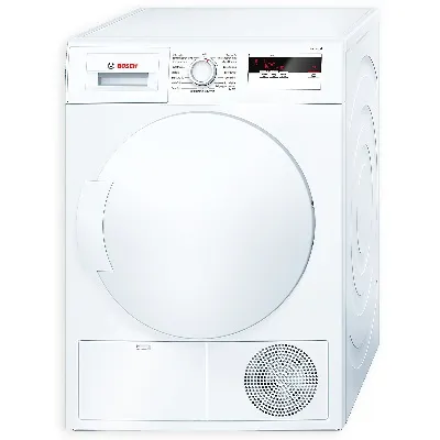 Moderner Wärmepumpentrockner mit großer Füllmenge und Bedienfeld