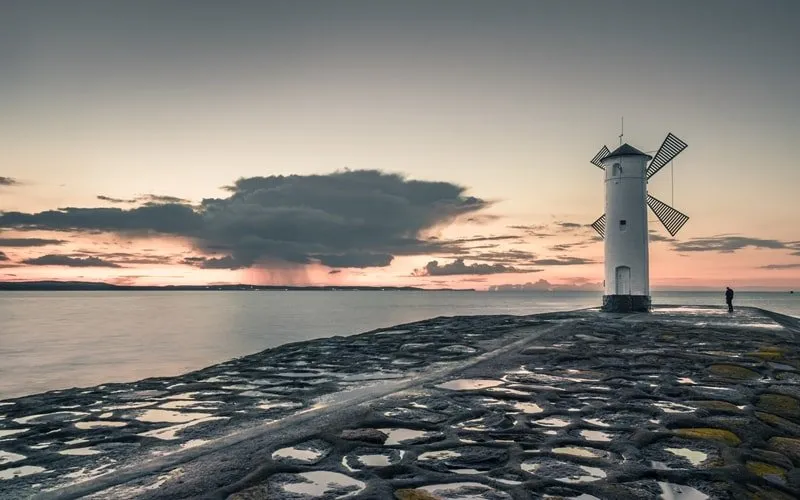 Mühlenbake in Swinemünde an der Ostsee