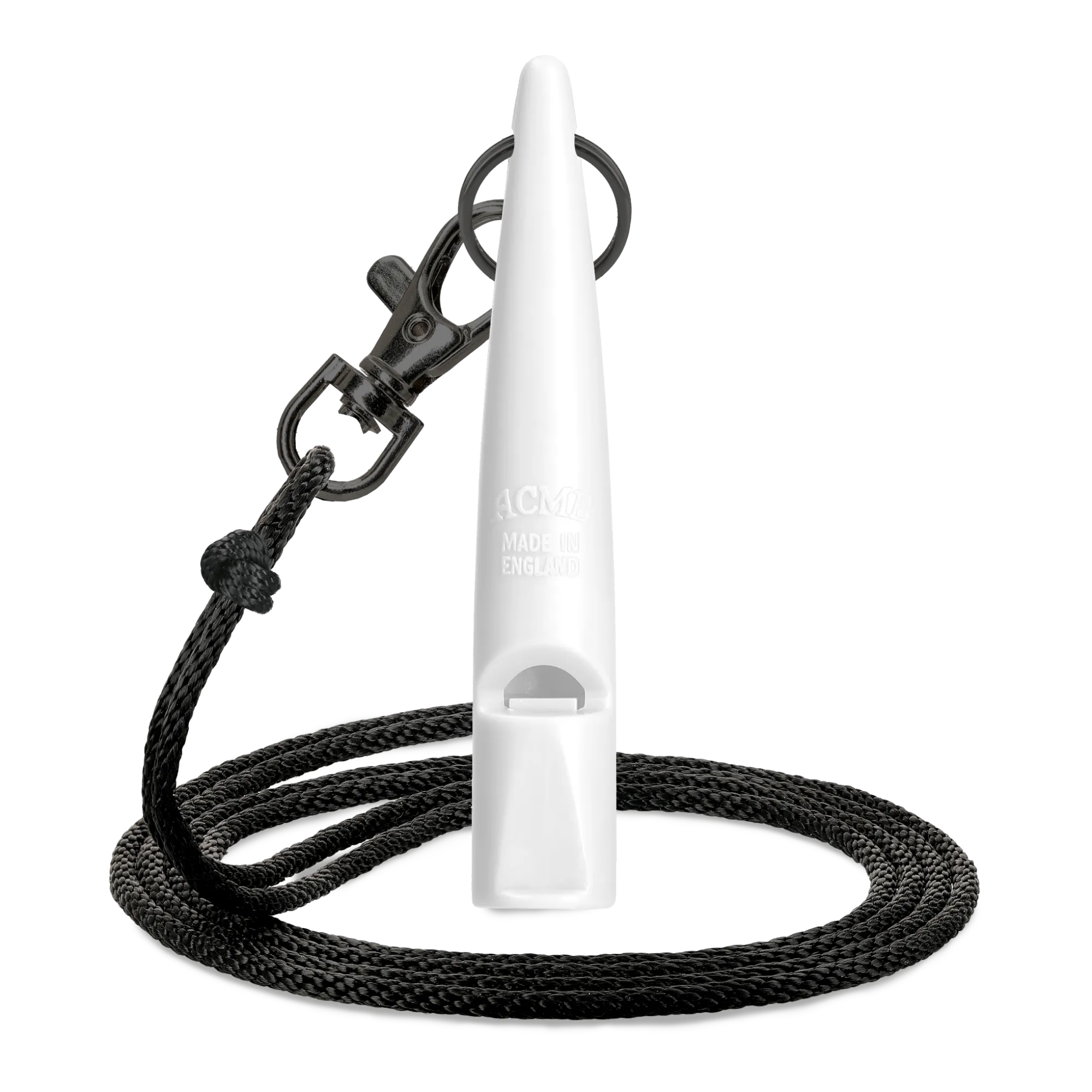 Nahaufnahme der ACME Hundepfeife 211,5 aus BPA-freiem Kunststoff