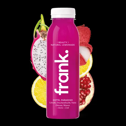 Nährwerttabelle und Inhaltsstoffe des &quot;Hotel Paradiso&quot; Drachenfruchtsafts, für eine transparente Übersicht.