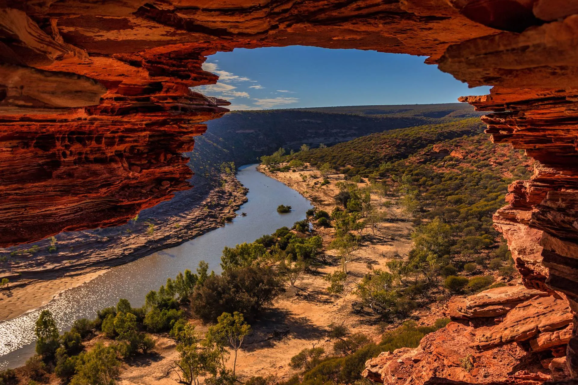 Nature’s Window im Kalbarri-Nationalpark in Australien, eine natürliche Felsformation