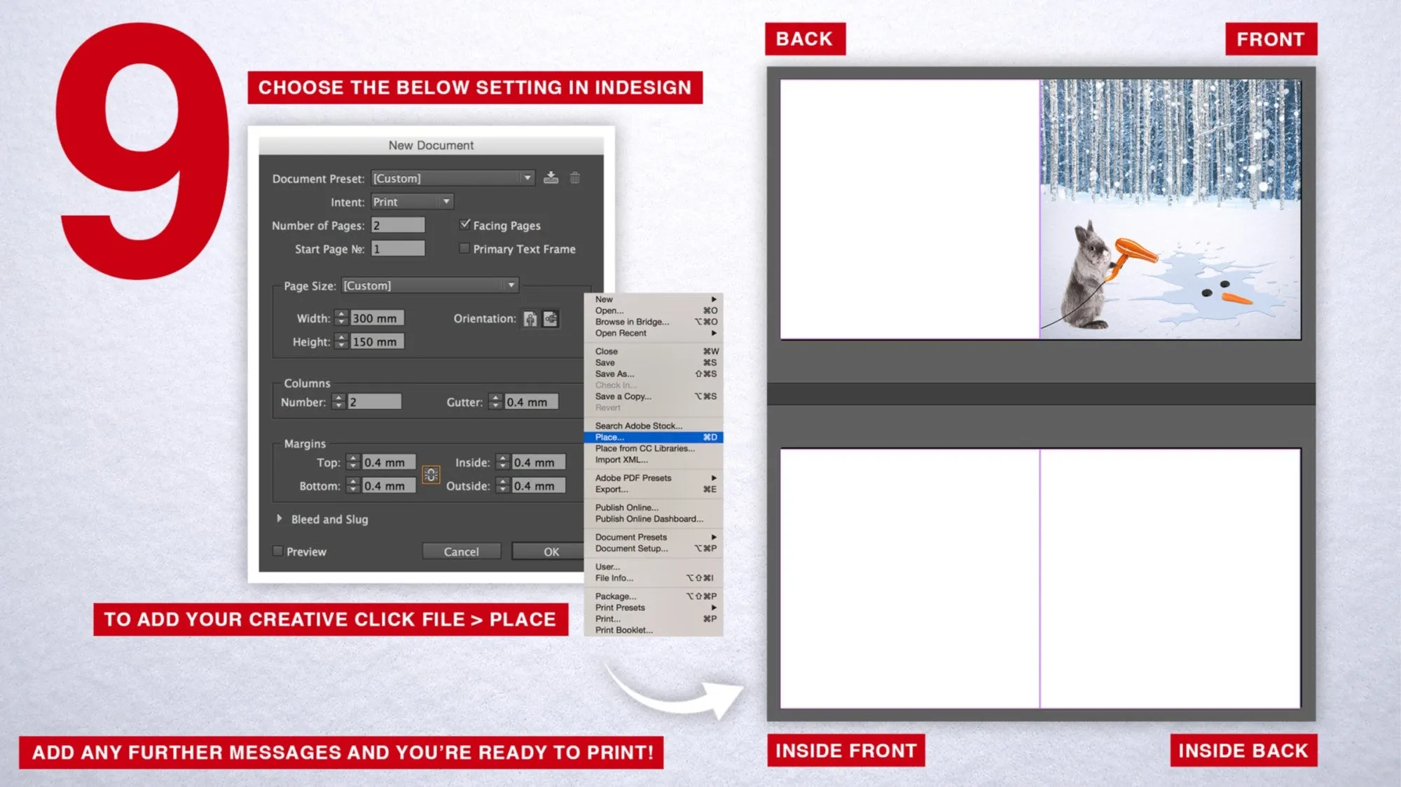 Neue Dokumenteneinstellungen in InDesign