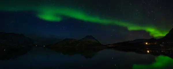 Nordlichter über den Lofoten im September