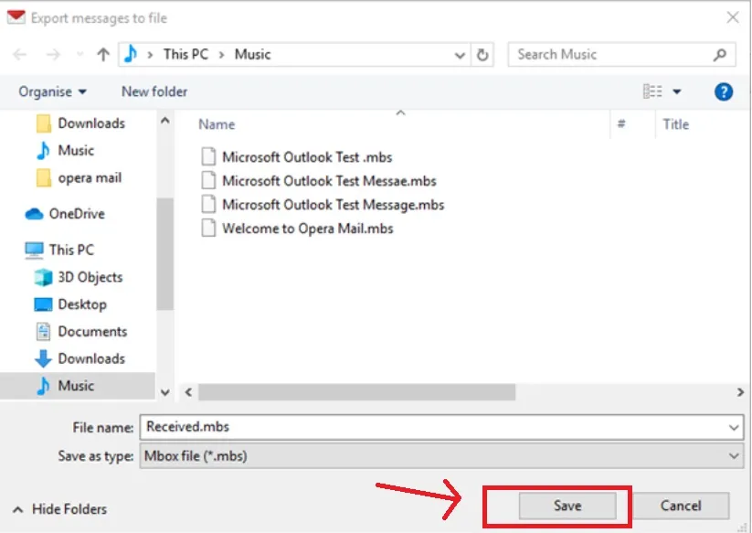 Opera Mail: E-Mails als MBS-Dateien exportieren und umbenennen
