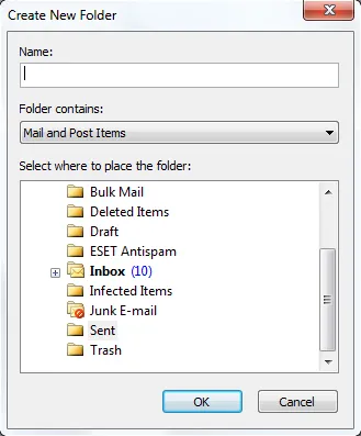 Ordnername Gesendete Elemente