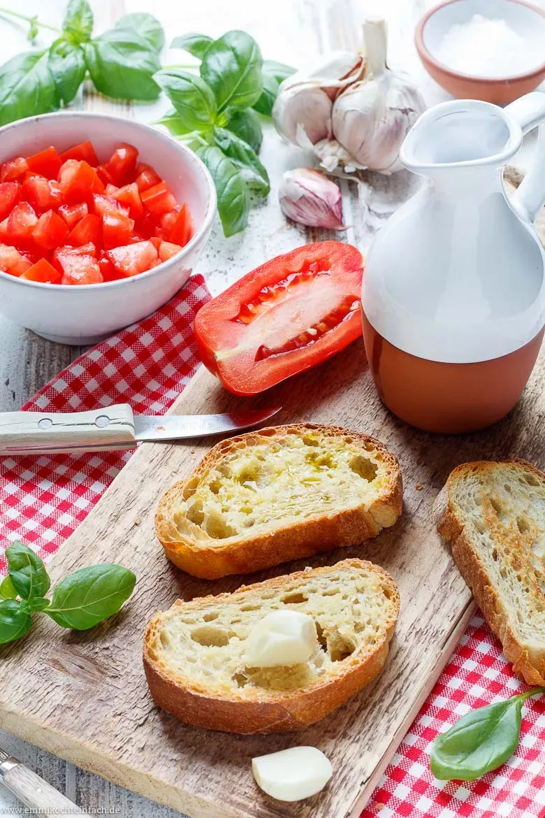 Originalbruschetta Zutaten - www.emmikochteinfach.de