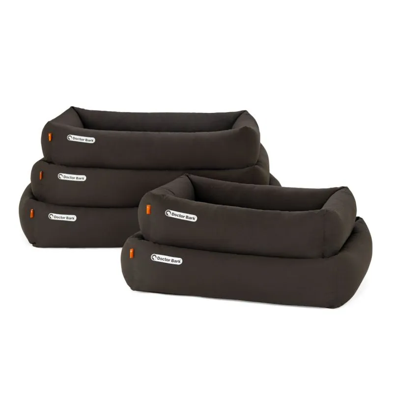 Orthopädisches Hundebett Doctor Bark RedLabel braun – Stapel aller Größen S–XXL, robust, langlebig &amp; komplett waschbar bei 95 °C
