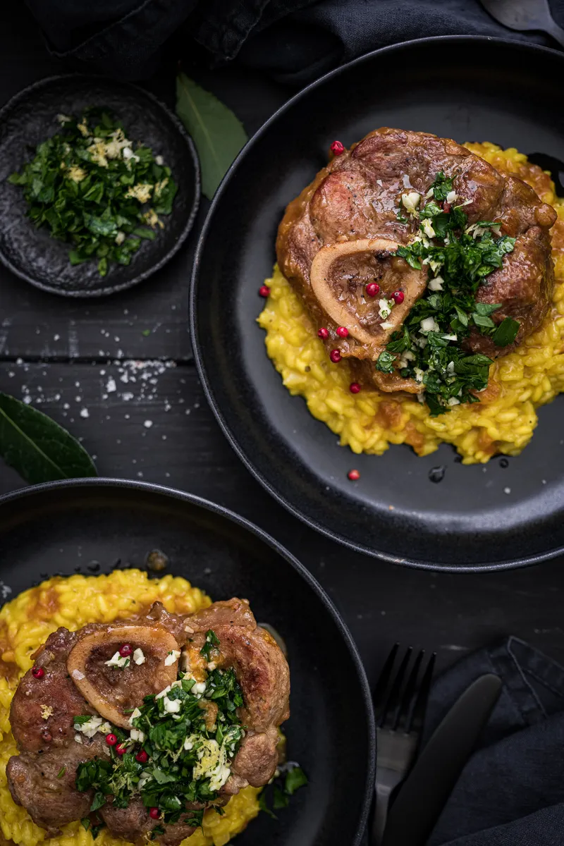 Ossobuco-Rezept-Risotto-Milanese