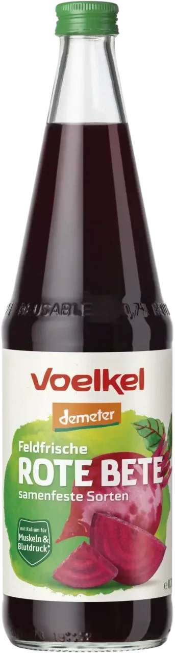 Packshot: Feldfrische Rote Bete samenfeste Sorten (0,7 l)