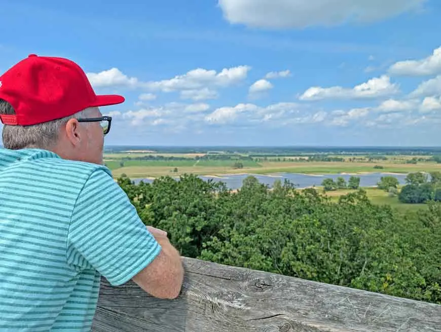 Panoramablick von der Schwedenschanze über die Elbtalauen