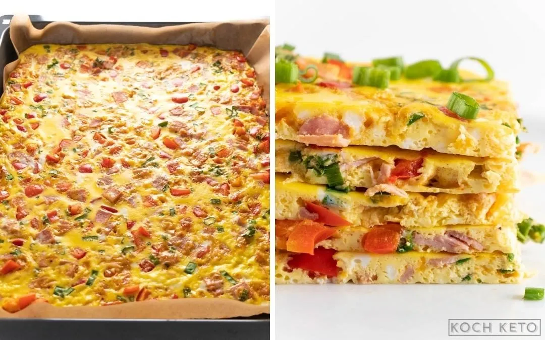 Paprika-Schinken-Frittata