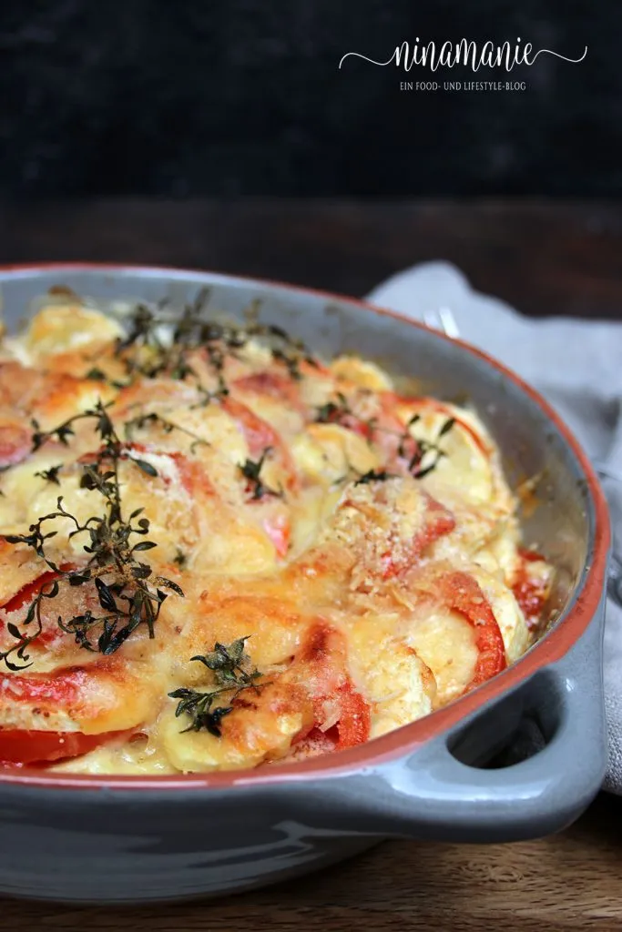 Pastinaken-Tomaten-Auflauf