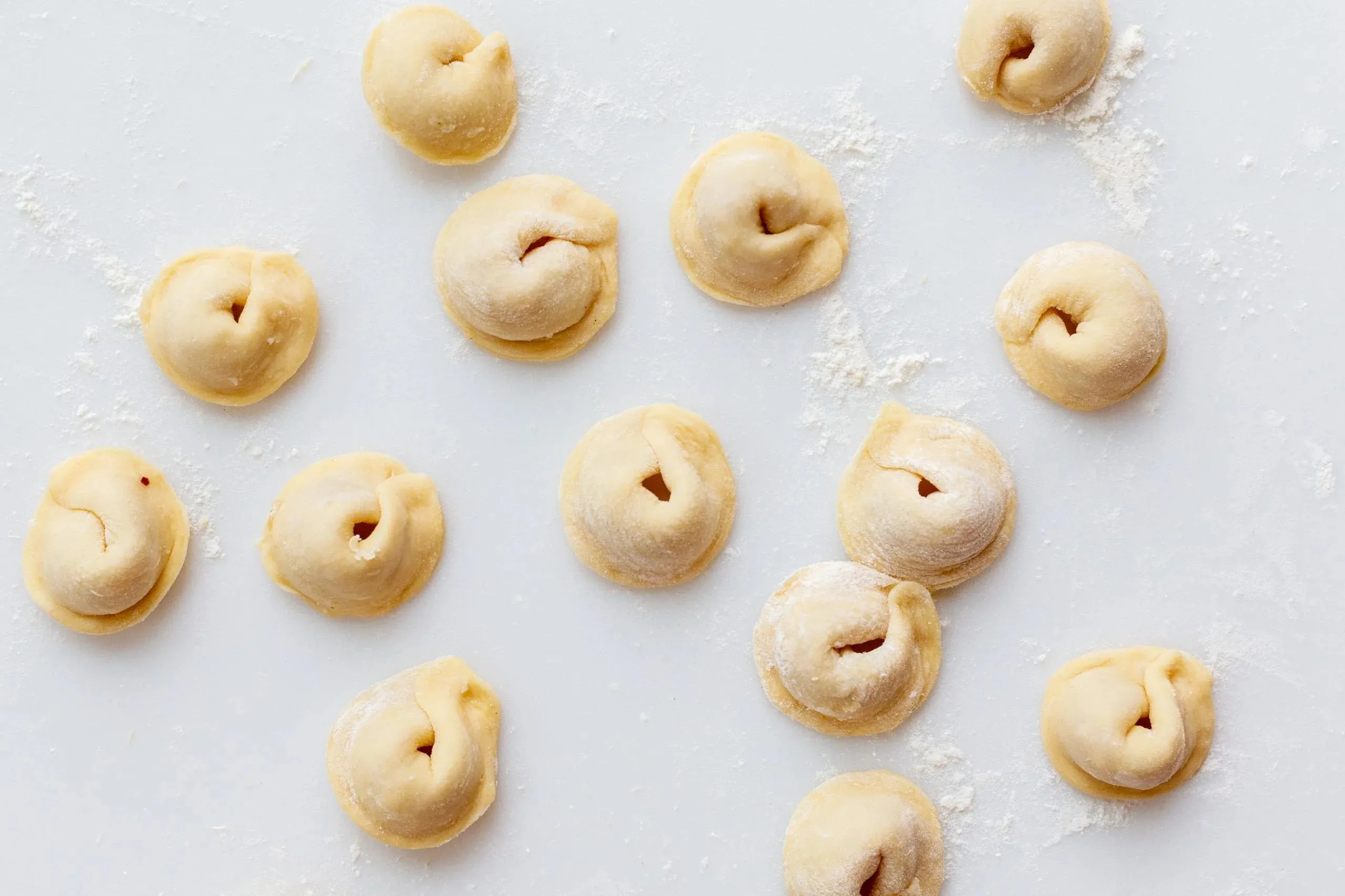 Pelmeni made by hand