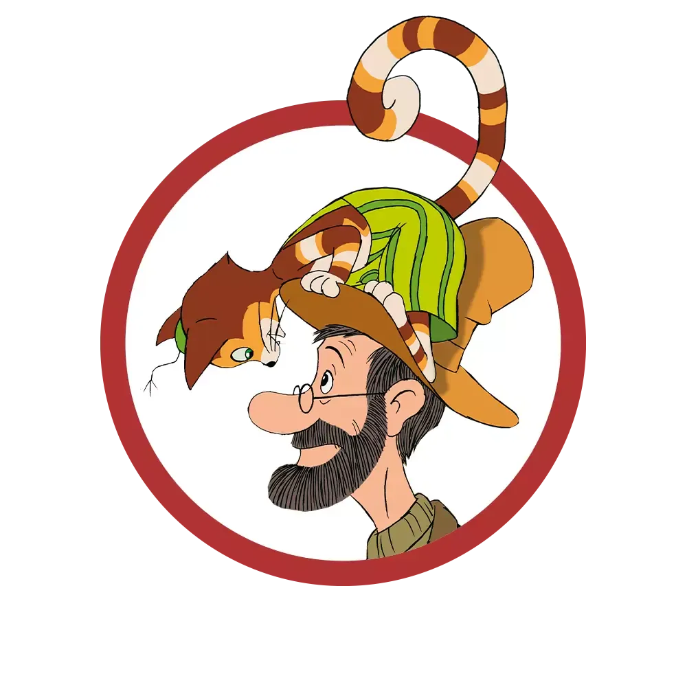 Pettersson und Findus auf dem Bauernhof