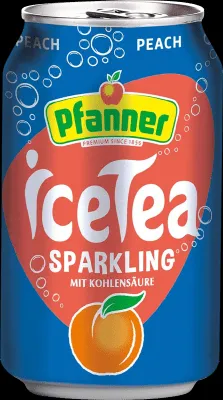 Pfanner Eistee Peach Sparkling (1 x 0.33 l)
