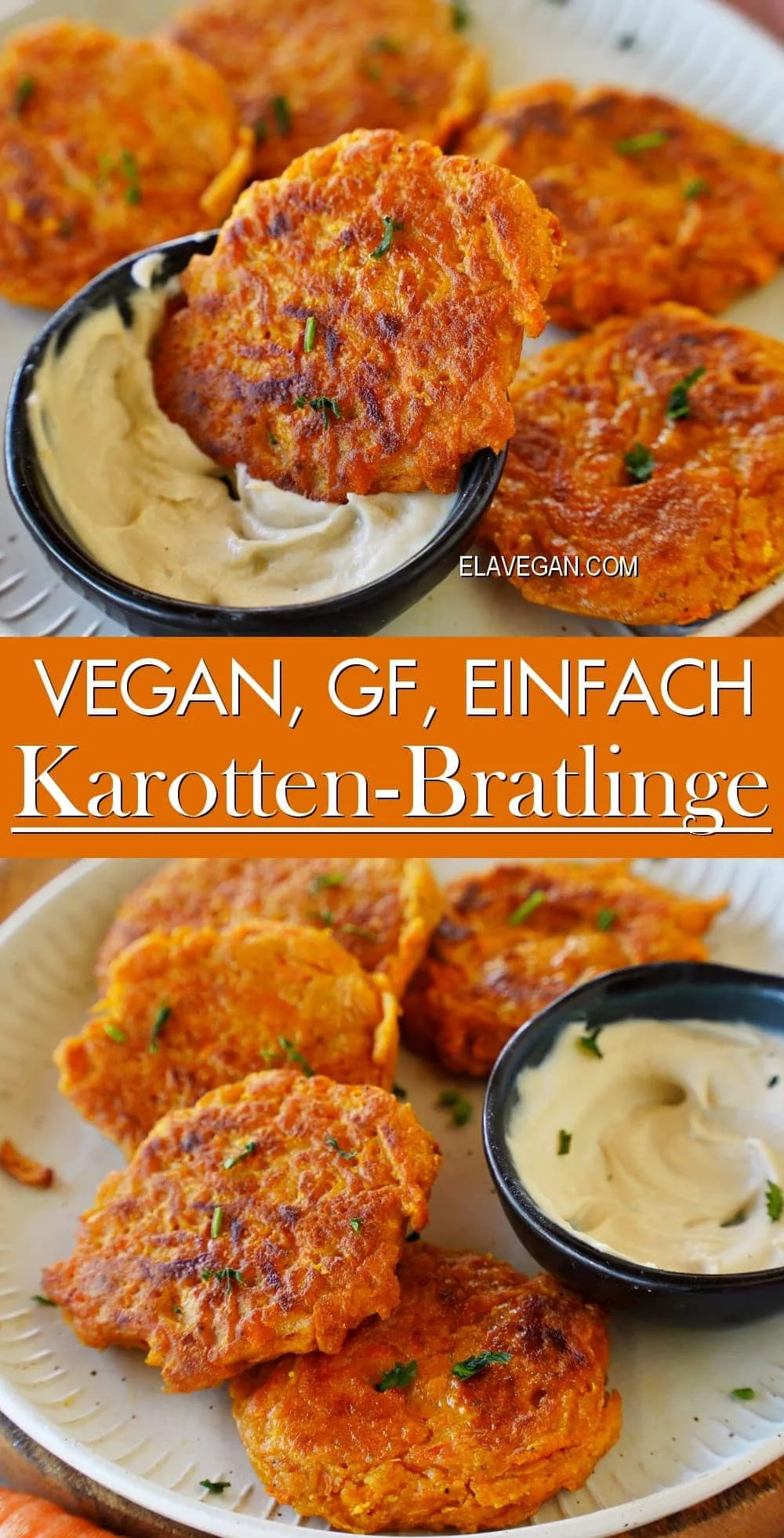 Pinterest Collage Karotten-Bratlinge