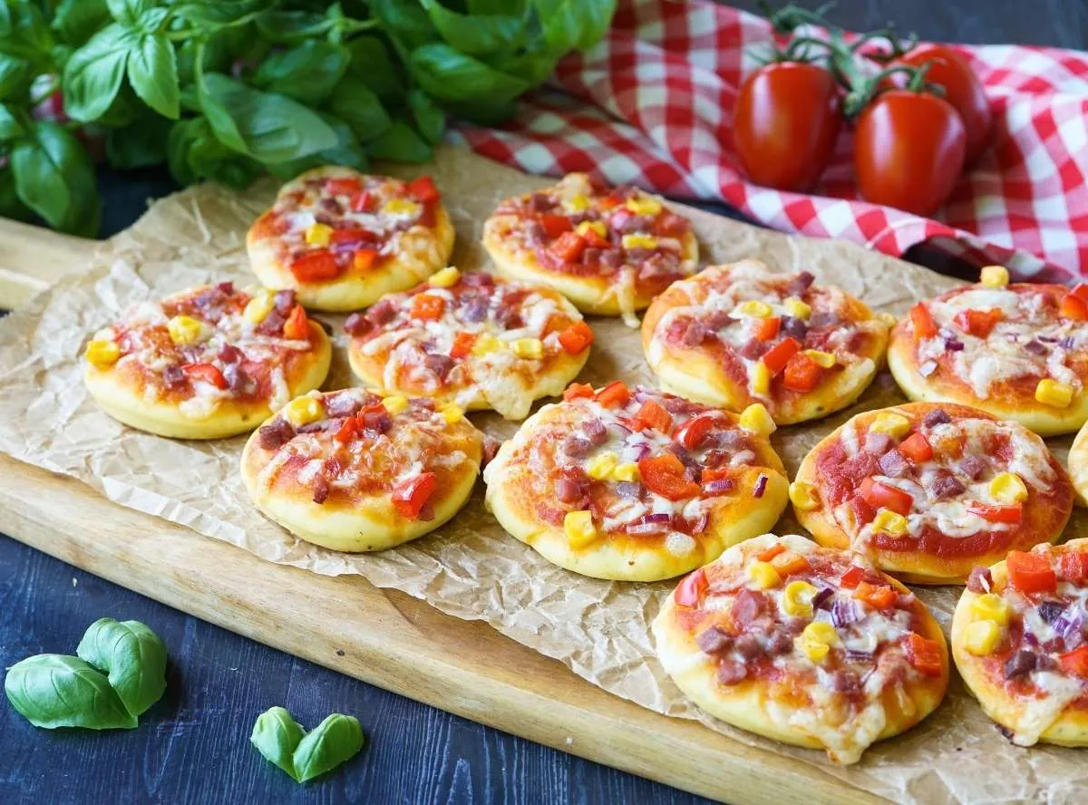 Pizza mit Quark-Öl-Teig