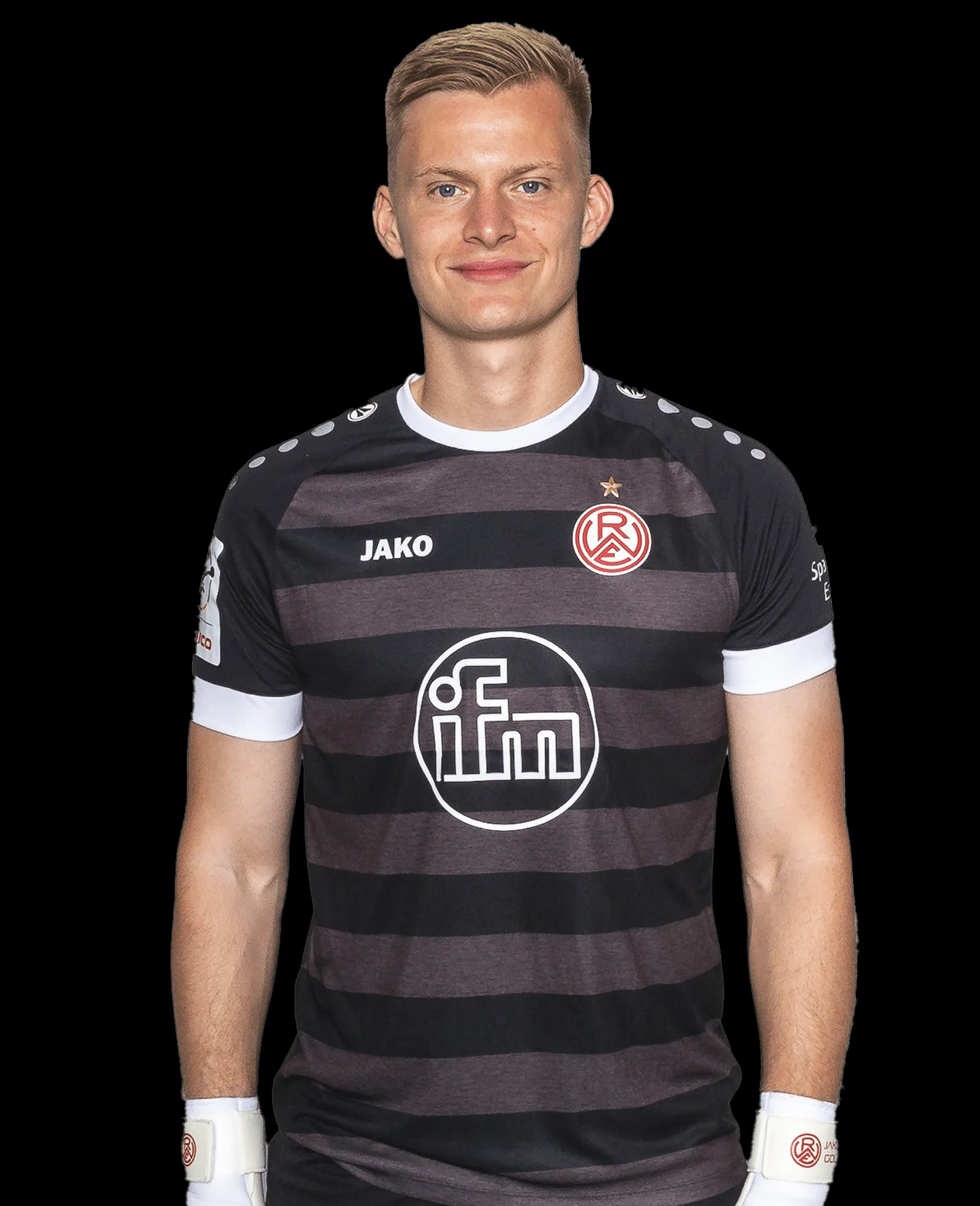 Portrait von Jakob Golz, dem Torhüter von Rot-Weiss Essen.