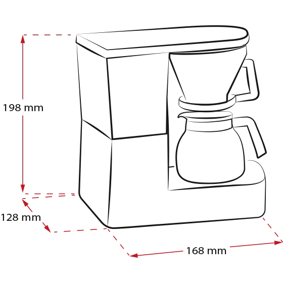 Produktbild von Aromaboy® Filterkaffeemaschine, Beige-Braun - 4