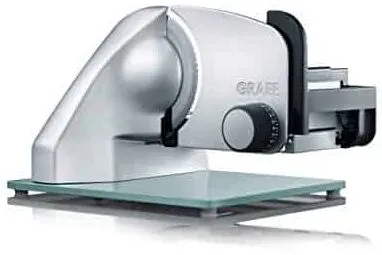 Professioneller Allesschneider Graef C20EU Classic aus glänzendem Edelstahl