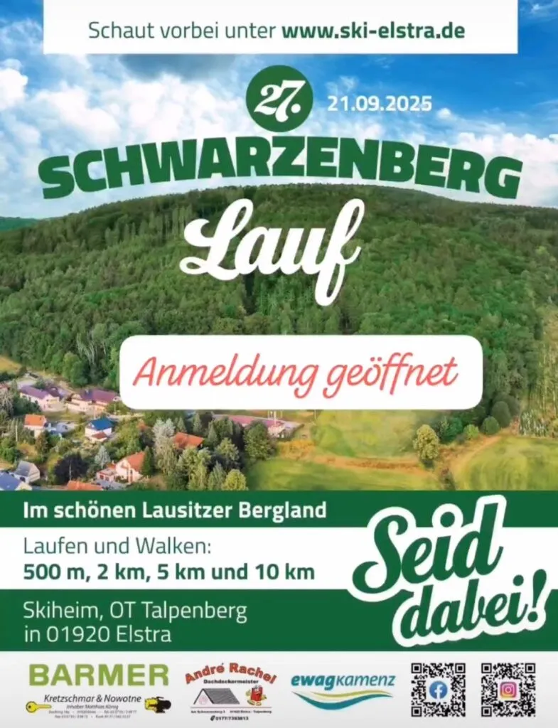 Programmübersicht des Schwarzenberg-Laufs 2025