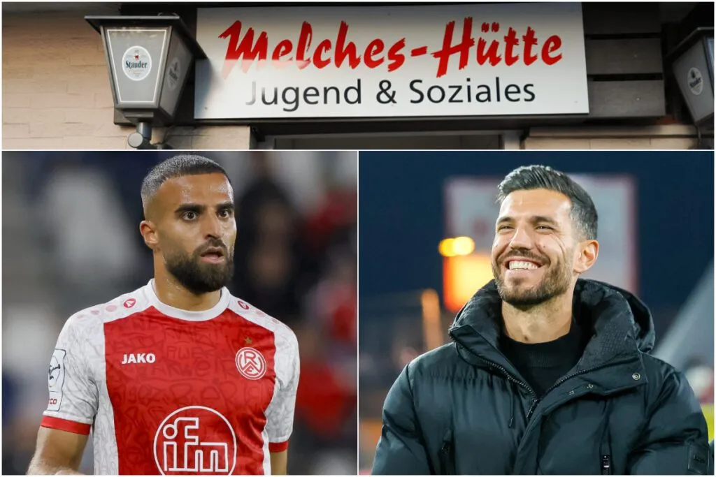 Ramien Safi und Klaus Gjasula bei einem Fan-Event