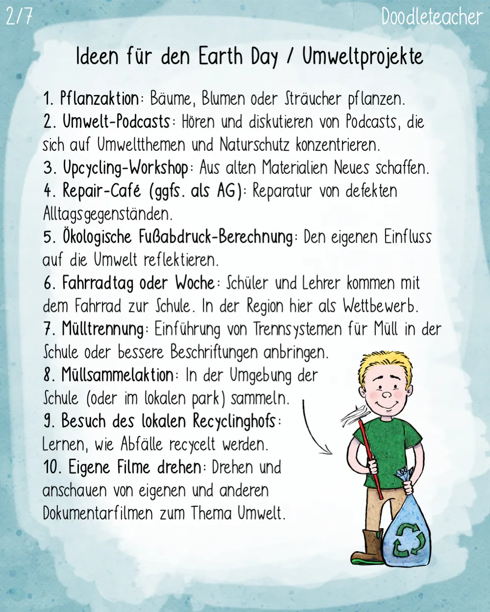 Recycling-Symbol mit Pfeilen