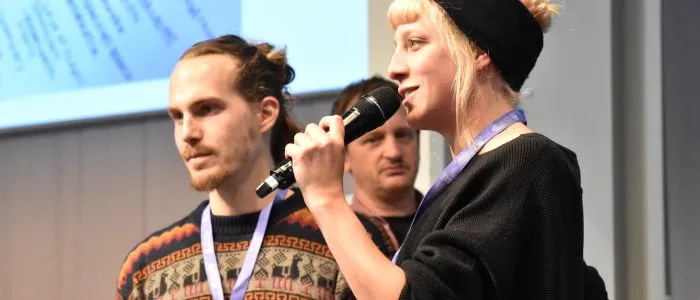 Rednerin präsentiert Erkenntnisse zur Global Citizenship Education im Rahmen von Bildung 2030