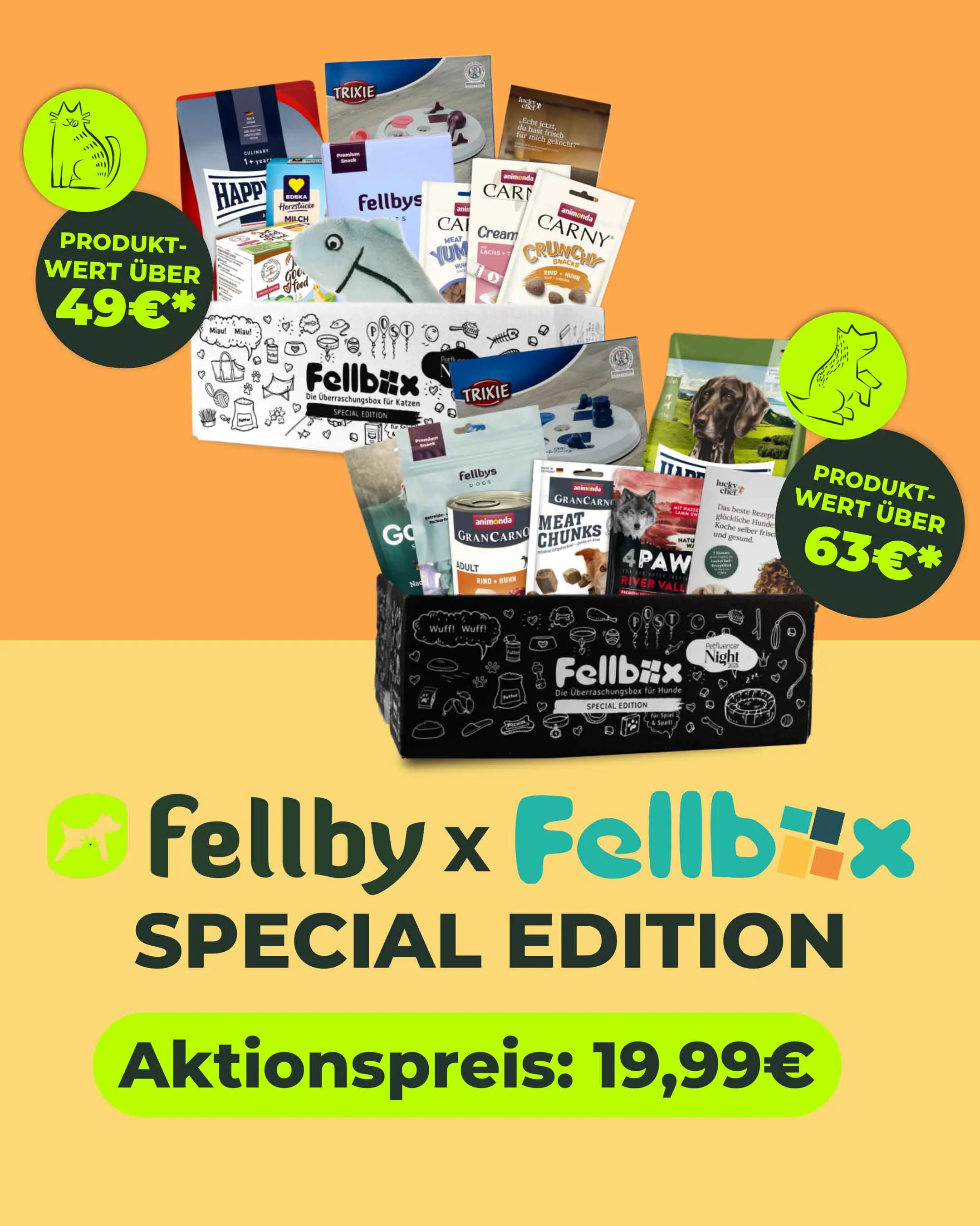 Regelmäßige Aktionen und Neuheiten bei Fellby.de