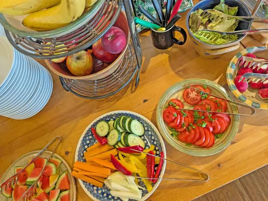 Reichhaltiges Frühstücksbuffet im Naturhotel Kenners Landlust